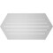Ekena Millwork Half Round Surface Mount PVC Gable Vent: Functional, w/ 2"W x 1-1/2"P Brickmould Frame, 40"W x 20"H GVPHR40X2002SF - alternate 4